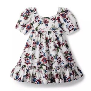 Janie and Jack Floral Puff Sleeve Dress